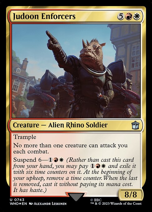 Judoon-Vollstrecker XWHO-743 Uncommon Near Mint Englisch Foil