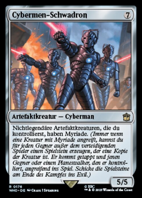 Cybermen-Schwadron WHO-176 Rare Near Mint Deutsch