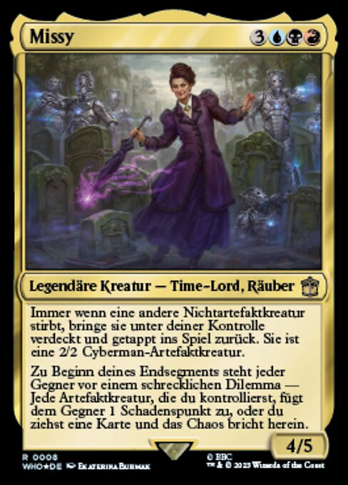 Missy WHO-8 Rare Near Mint Deutsch Foil