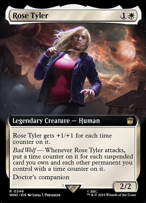 Rose Tyler (V.1) XWHO-346 Rare Excellent Englisch Foil
