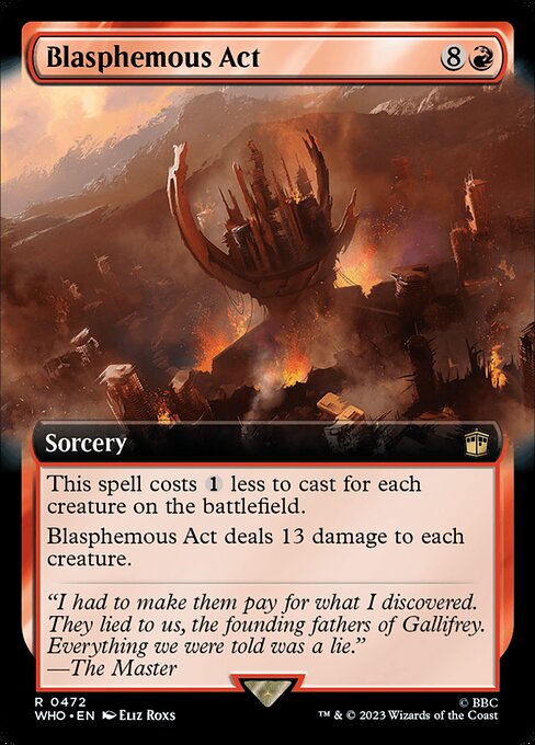 Blasphemous Act XWHO-472 Rare Near Mint Englisch Foil