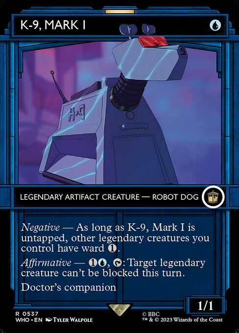 K-9, Mark I XWHO-537 Rare Near Mint Englisch Foil