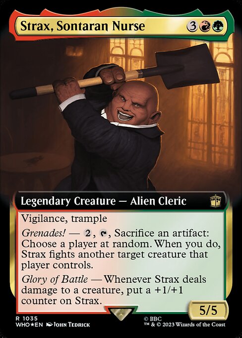 Strax, Sontaran Nurse XWHO-1035 Rare Excellent Englisch Foil
