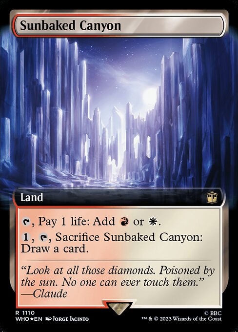 Sunbaked Canyon XWHO-1110 Rare Excellent Englisch Foil