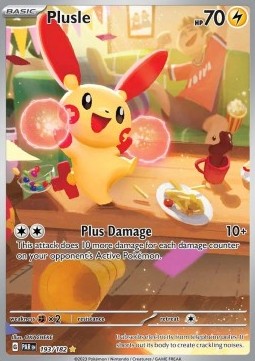 Plusle PAR-193 Illustration Rare Excellent Deutsch