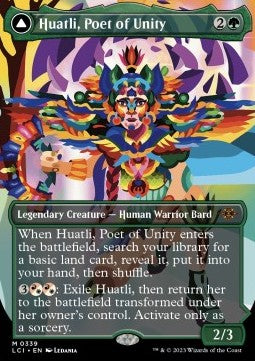 Huatli, Poet of Unity // Roar of the Fifth People (V.2) XLCI-339 Mythic Near Mint Englisch Foil
