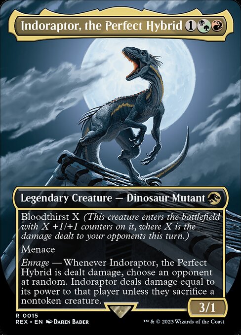 Indoraptor, the Perfect Hybrid (V.1) REX-15 Rare Excellent Englisch