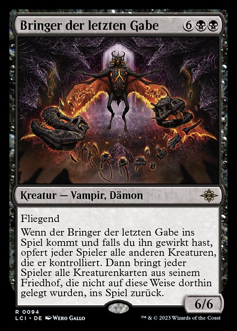 Bringer der letzten Gabe LCI-94 Rare Excellent Deutsch