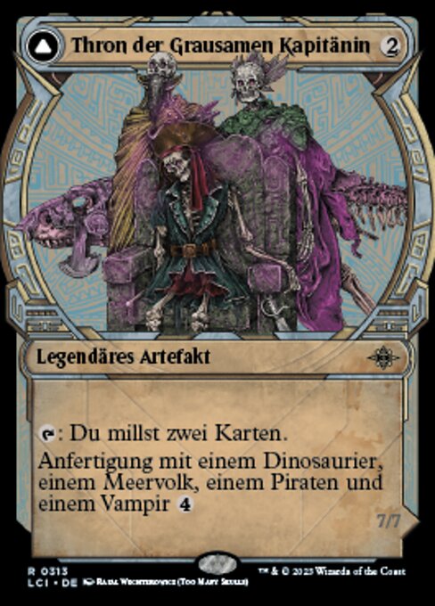 Thron der Grausamen Kapitänin // Die Grausame Kapitänin XLCI-313 Rare Near Mint Deutsch Foil