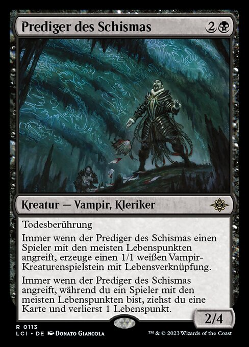 Prediger des Schismas LCI-113 Rare Excellent Deutsch Foil