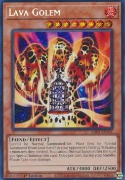 Lava Golem RA01-001 Secret Rare Near Mint Englisch 1. Auflage