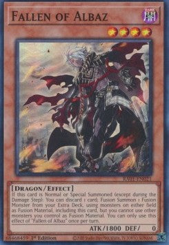 Fallen of Albaz RA01-021 Super Rare Excellent Englisch 1. Auflage