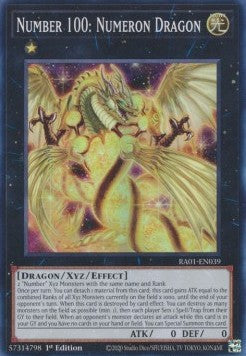Nummer 100: Numerondrache (V.1) RA01-039 Super Rare Near Mint Deutsch 1. Auflage
