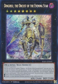 Dingirsu, der Orcust des Abendsterns (V.3) RA01-040 Secret Rare Excellent Deutsch 1. Auflage
