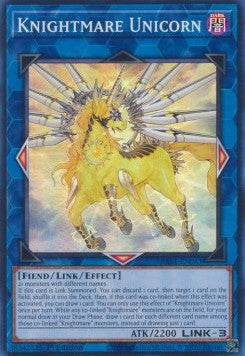 Knightmare Unicorn RA01-043 Super Rare Excellent Englisch 1. Auflage