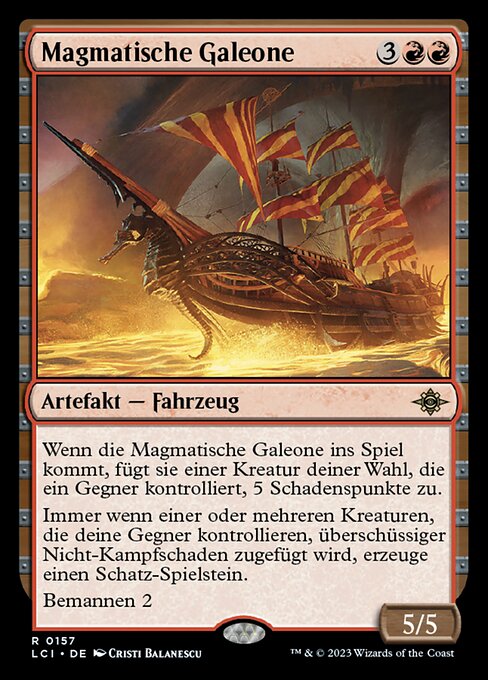 Magmatische Galeone LCI-157 Rare Excellent Deutsch Foil