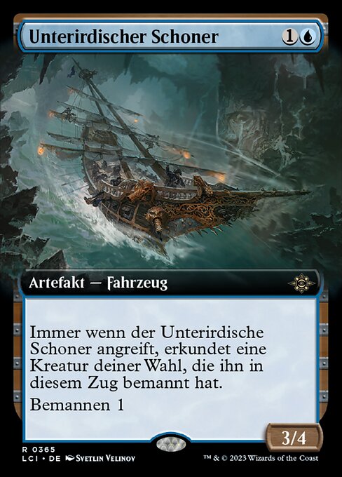 Unterirdischer Schoner XLCI-365 Rare Excellent Deutsch