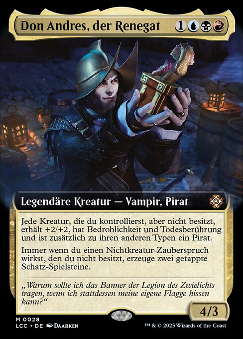 Don Andres, der Renegat XLCC-28 Mythic Excellent Deutsch