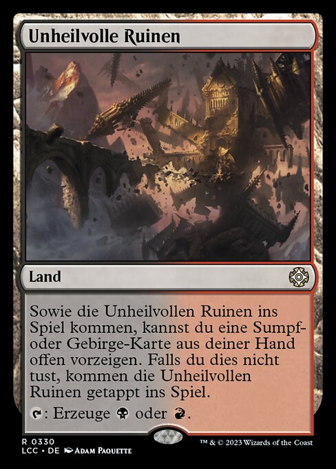 Unheilvolle Ruinen LCC-330 Rare Near Mint Deutsch