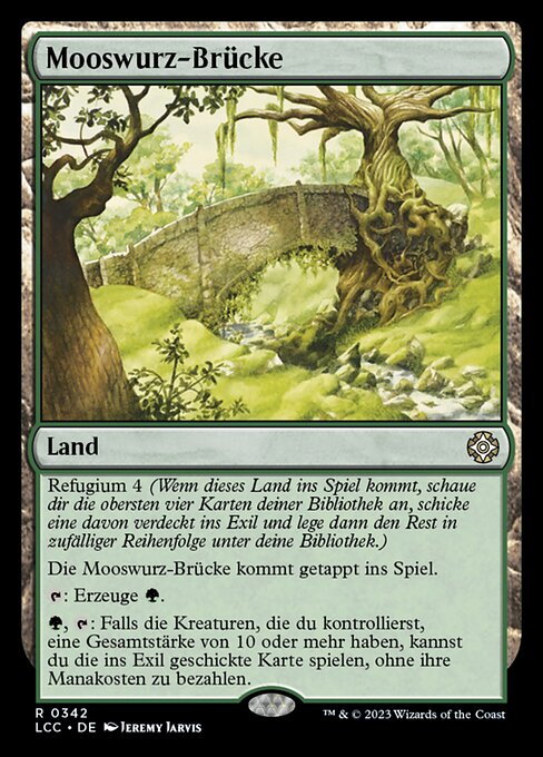 Mooswurz-Brücke LCC-342 Rare Near Mint Deutsch