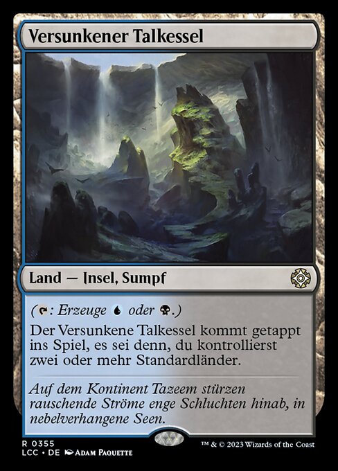 Versunkener Talkessel LCC-355 Rare Near Mint Deutsch