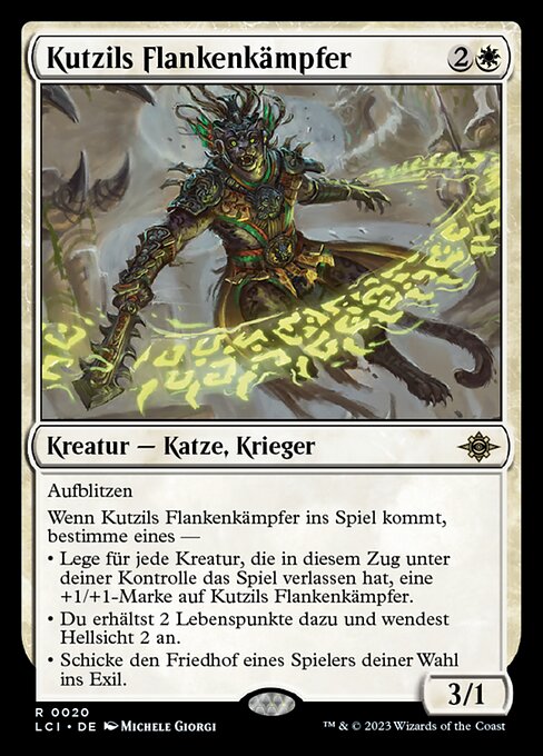 Kutzils Flankenkämpfer LCI-20 Rare Near Mint Deutsch Foil
