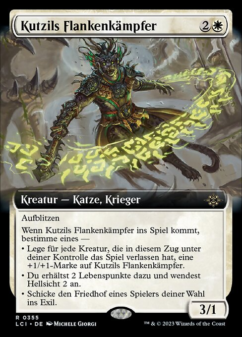 Kutzils Flankenkämpfer XLCI-355 Rare Excellent Deutsch Foil