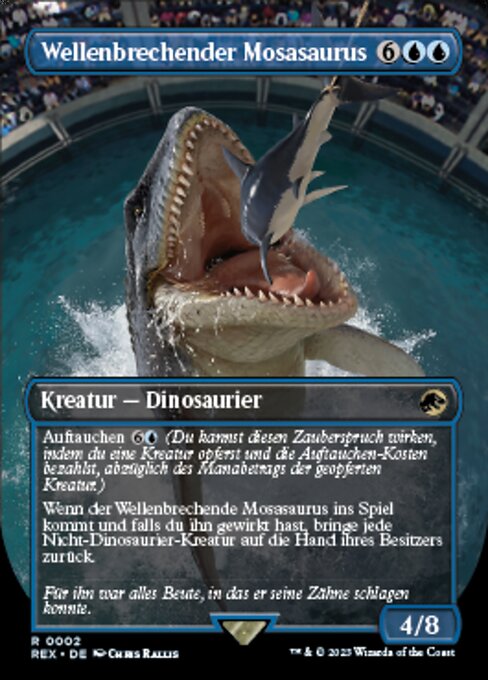 Cresting Mosasaurus (V.1) REX-2 Rare Near Mint Deutsch