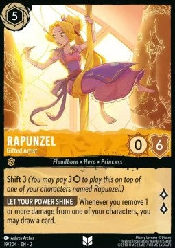 Rapunzel - Talantierte Künstlerin 2ROF-19 Uncommon Boosterfrisch Englisch Foil