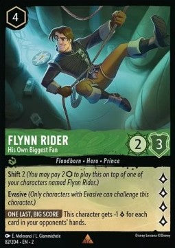 Flynn Rider - Sein eigener größter Fan 2ROF-82 Rare Boosterfrisch Englisch Foil