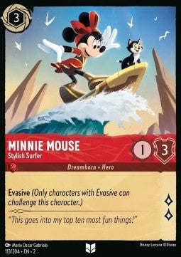 Minnie Maus - Stylische Surferin 2ROF-113 Uncommon Boosterfrisch Englisch