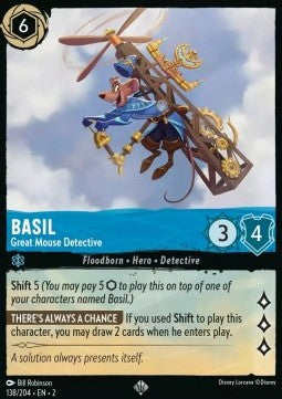Basil - Der große Mäusedetektiv 2ROF-138 Super Rare Near Mint Deutsch Foil