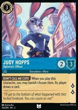 Judy Hopps - Optimistische Polizistin 2ROF-152 Uncommon Boosterfrisch Englisch Foil