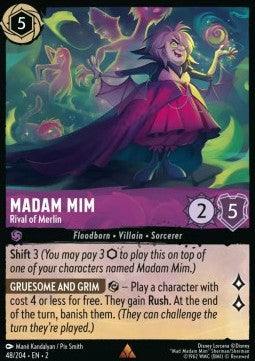 Madame Mim - Merlins Rivalin 2ROF-48 Rare Near Mint Englisch