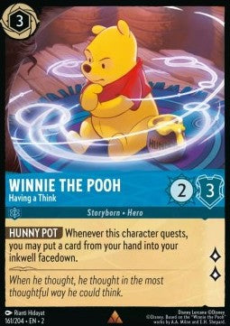 Winnie Puuh - Denkt und denkt 2ROF-161 Rare Boosterfrisch Englisch Foil