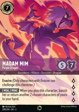 Madame Mim - Lila Drache (V.2) 2ROF-208 Enchanted Boosterfrisch Englisch Foil