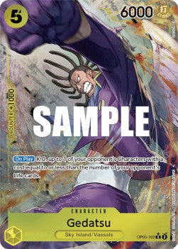 Gedatsu (OP05-102) (V.2) OP05 Alternate Art Near Mint Englisch