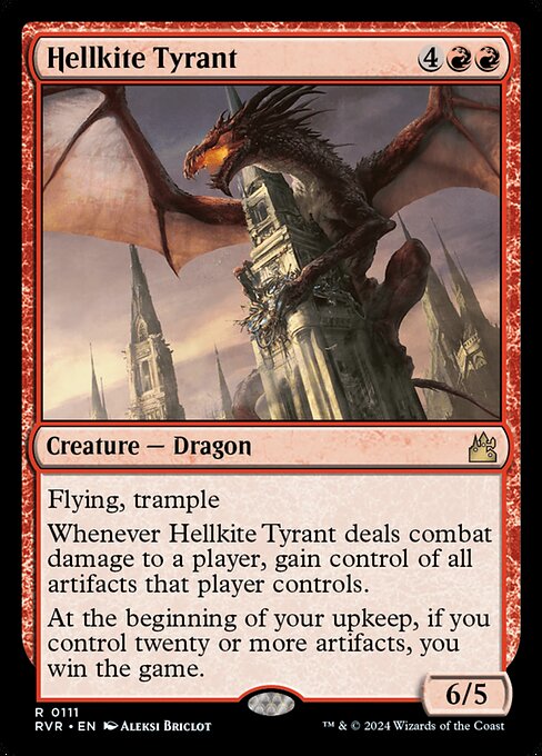 Tyrannischer Höllendrache RVR-111 Rare Near Mint Englisch Foil