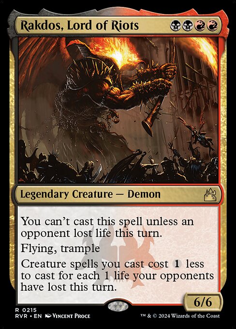 Rakdos, Lord of Riots RVR-215 Rare Near Mint Englisch
