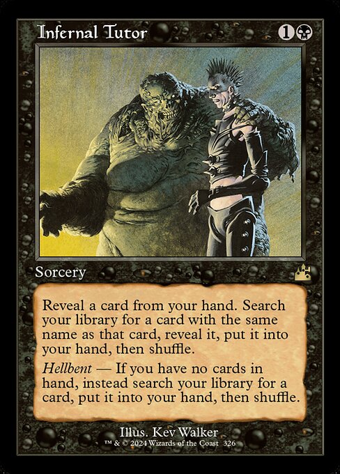 Infernal Tutor XRVR-326 Rare Excellent Englisch Foil