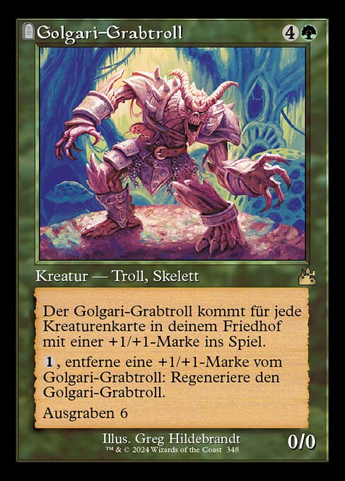 Golgari-Grabtroll XRVR-348 Rare Near Mint Deutsch