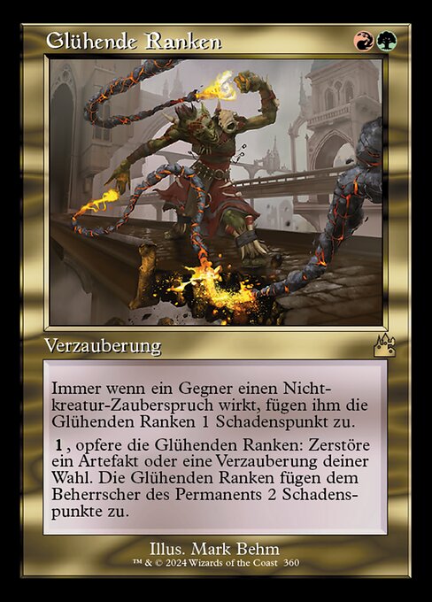 Glühende Ranken (V.1) XRVR-360 Rare Near Mint Deutsch