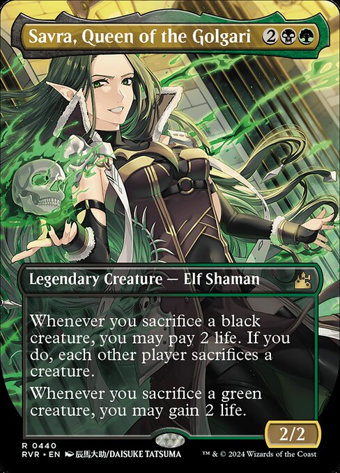 Savra, Queen of the Golgari (V.2) XRVR-440 Rare Near Mint Englisch