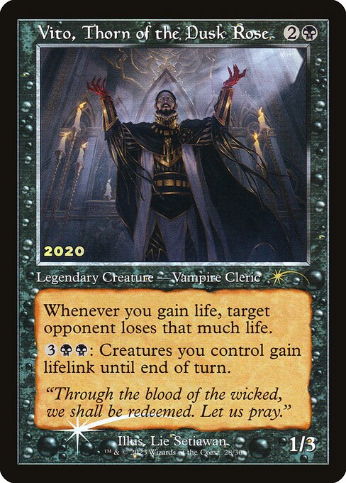 Vito, Thorn of the Dusk Rose 30C-2020 Rare Near Mint Englisch Foil