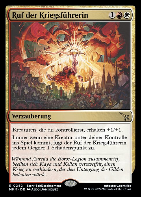 Ruf der Kriegsführerin MKM-242 Rare Excellent Deutsch
