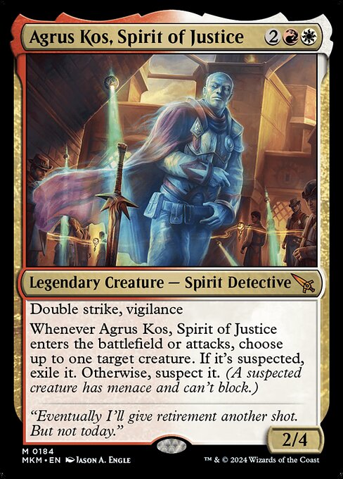 Agrus Kos, Geist der Gerechtigkeit MKM-184 Mythic Good Englisch Foil