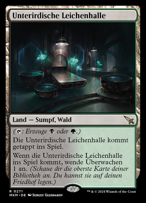 Unterirdische Leichenhalle MKM-271 Excellent Deutsch