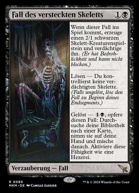 Fall des versteckten Skeletts MKM-80 Rare Near Mint Deutsch