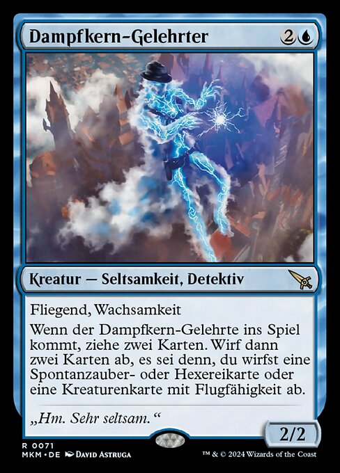 Dampfkern-Gelehrter MKM-71 Rare Near Mint Deutsch