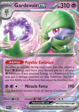 Gardevoir ex PAF-029 Double Rare Excellent Englisch